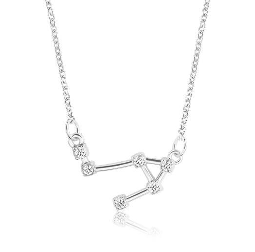 925 Silver Rhinestone Jewelry Pendant Necklace Gold Plated Constellation Zodiac Necklaces For Woman - Kalyn & Co.