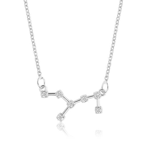 925 Silver Rhinestone Jewelry Pendant Necklace Gold Plated Constellation Zodiac Necklaces For Woman - Kalyn & Co.