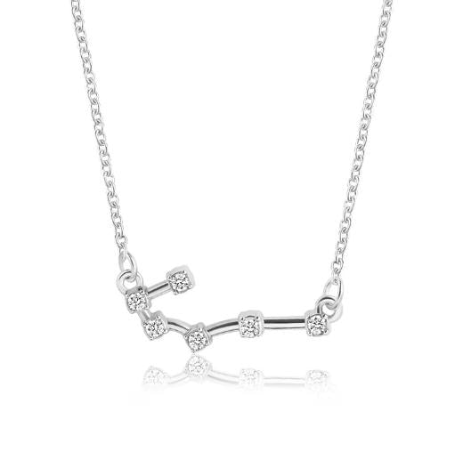 925 Silver Rhinestone Jewelry Pendant Necklace Gold Plated Constellation Zodiac Necklaces For Woman - Kalyn & Co.