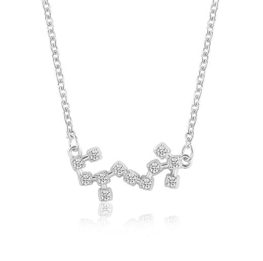 925 Silver Rhinestone Jewelry Pendant Necklace Gold Plated Constellation Zodiac Necklaces For Woman - Kalyn & Co.