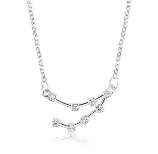 925 Silver Rhinestone Jewelry Pendant Necklace Gold Plated Constellation Zodiac Necklaces For Woman - Kalyn & Co.