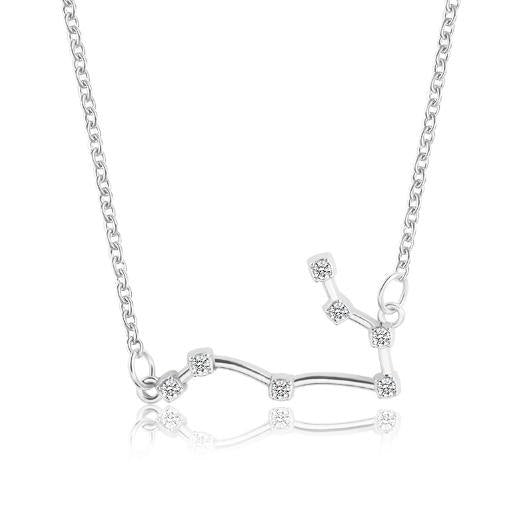 925 Silver Rhinestone Jewelry Pendant Necklace Gold Plated Constellation Zodiac Necklaces For Woman - Kalyn & Co.