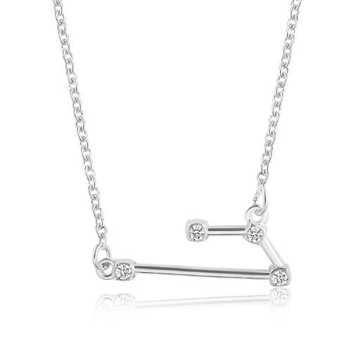 925 Silver Rhinestone Jewelry Pendant Necklace Gold Plated Constellation Zodiac Necklaces For Woman - Kalyn & Co.