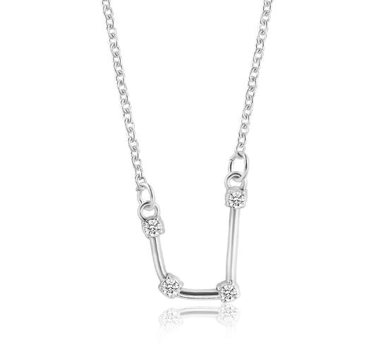 925 Silver Rhinestone Jewelry Pendant Necklace Gold Plated Constellation Zodiac Necklaces For Woman - Kalyn & Co.
