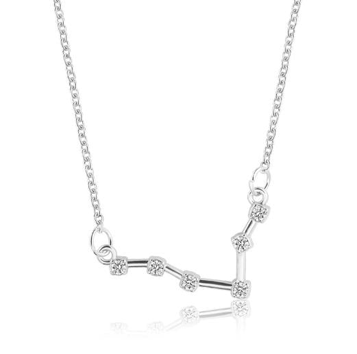 925 Silver Rhinestone Jewelry Pendant Necklace Gold Plated Constellation Zodiac Necklaces For Woman - Kalyn & Co.