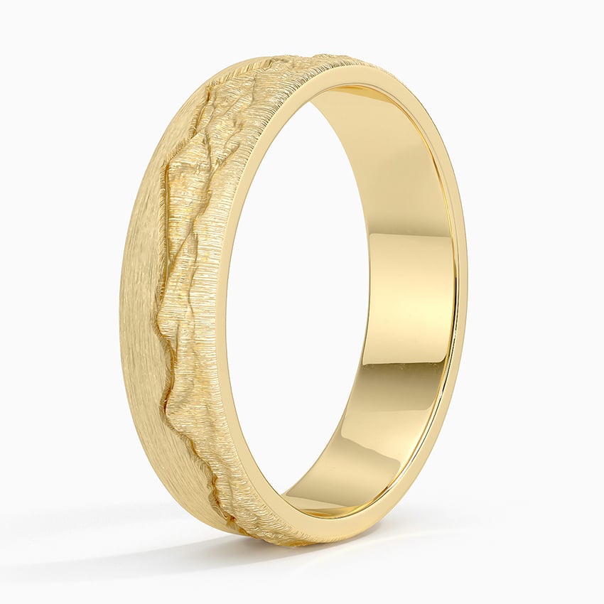 Yosemite | Mountain Range Mens Wedding 5mm Band