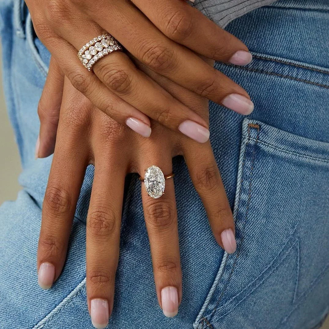 JAE | 6 Carat Crushed Ice Oval Cut - Kalyn & Co.