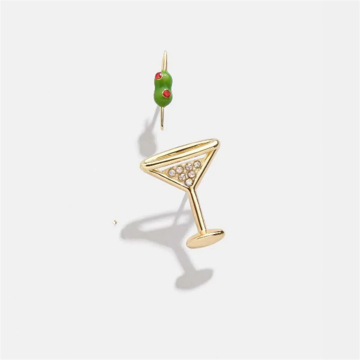 Cocktail Stud Earrings | 14K Gold Plated