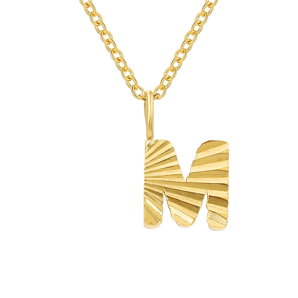 Personalized Initial Pendant 14k Gold - Kalyn & Co.