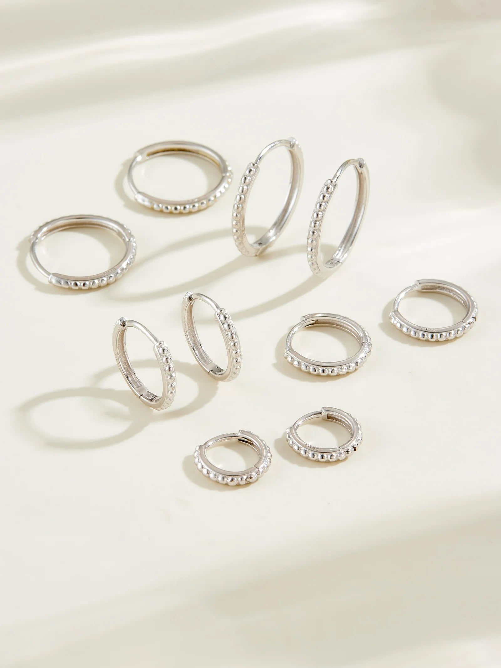 Beaded Hoop Earrings