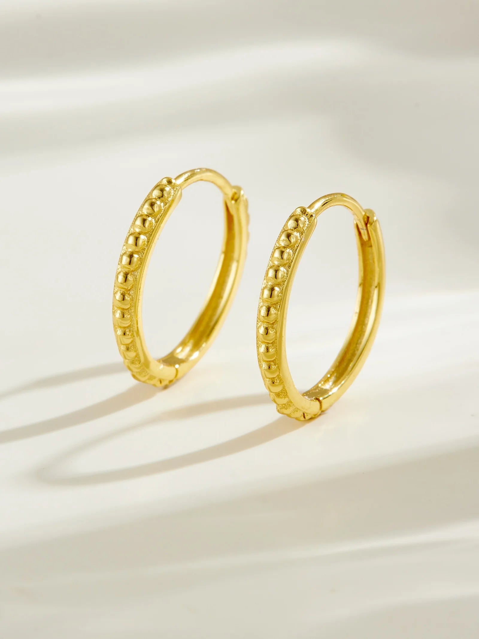 Beaded Hoop Earrings