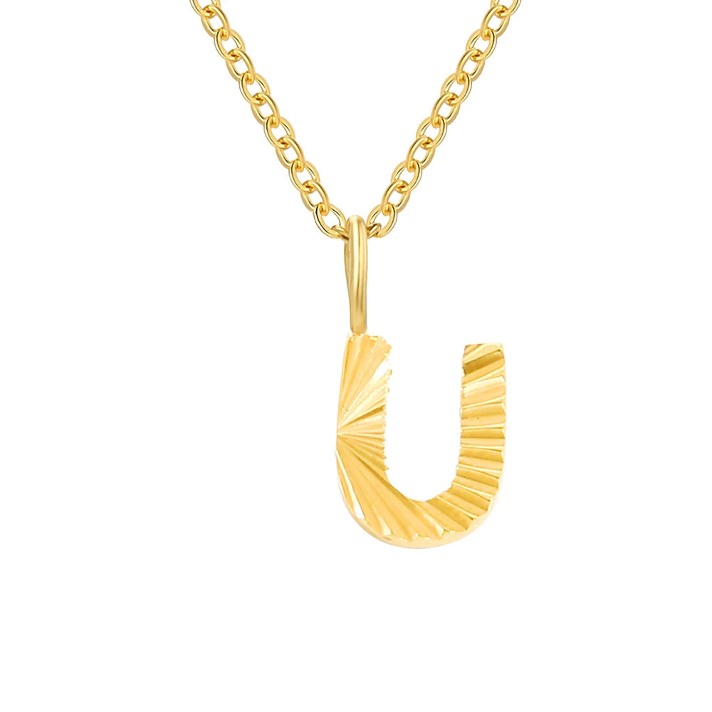 Personalized Initial Pendant 14k Gold - Kalyn & Co.