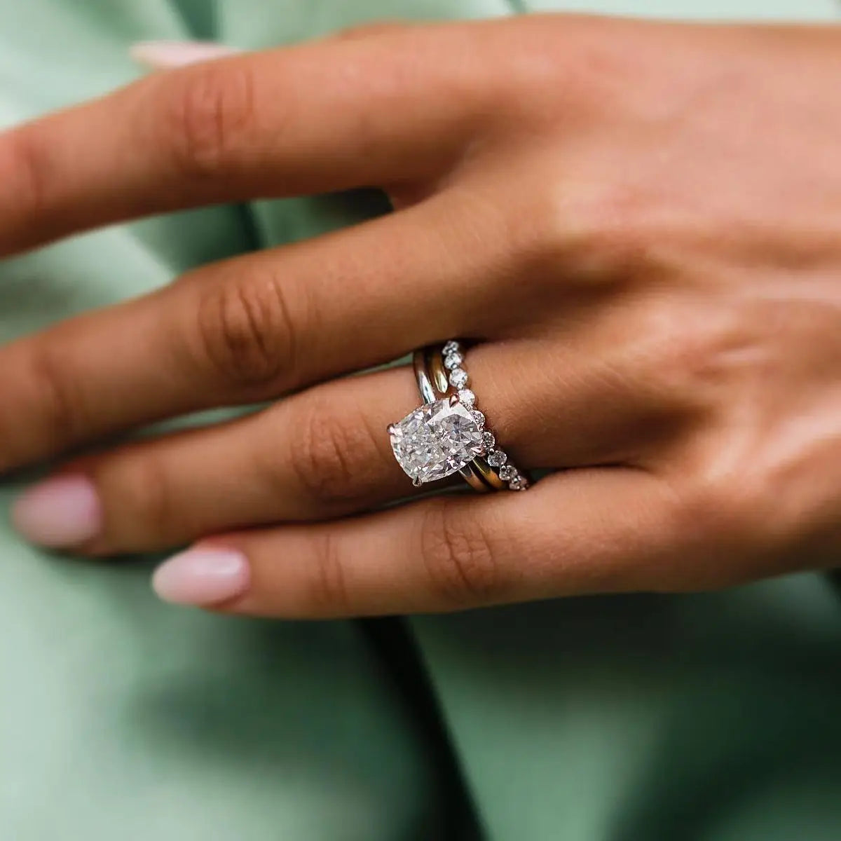 VAL | 5.35 Carat Crushed Ice Cushion Cut Solitaire