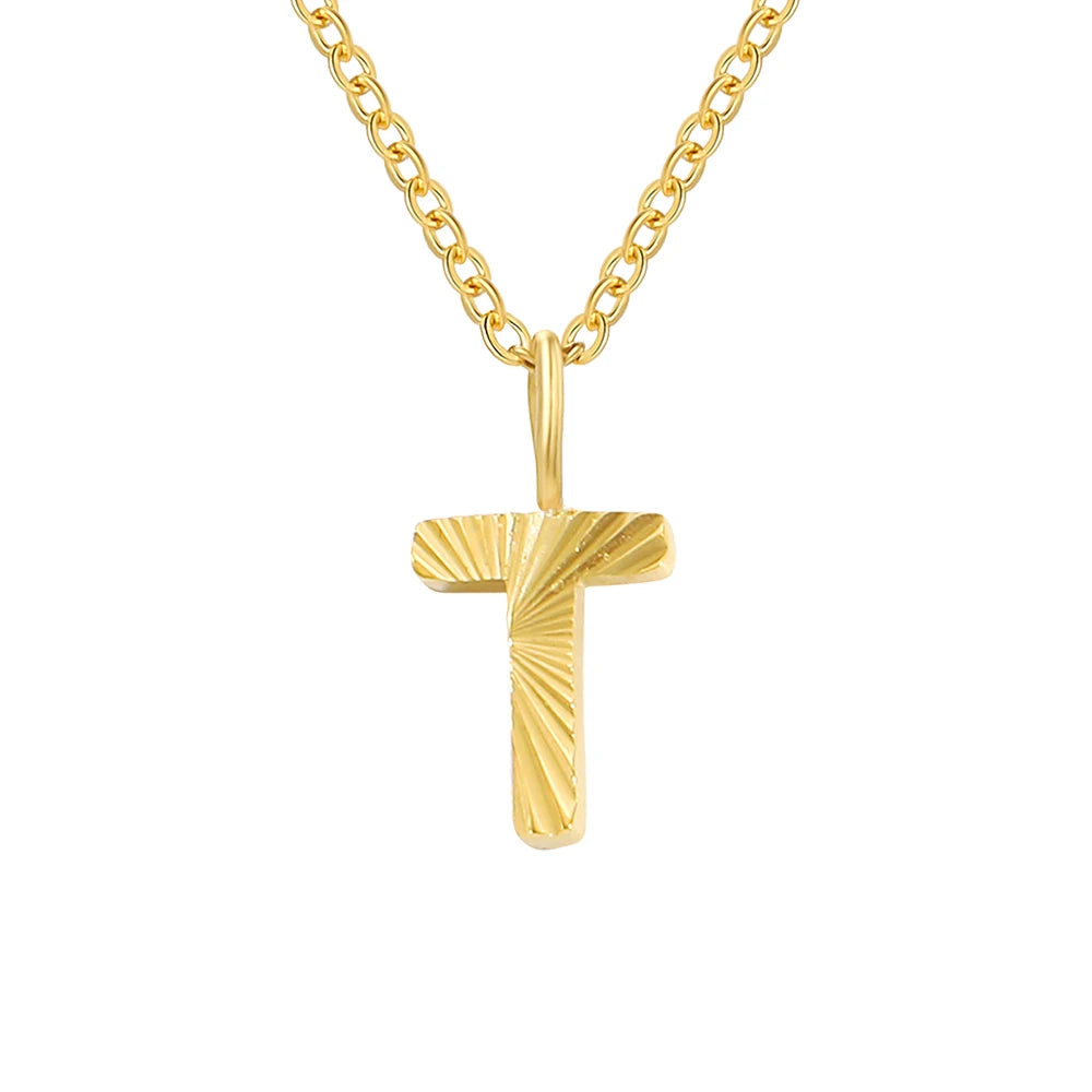 Personalized Initial Pendant 14k Gold - Kalyn & Co.