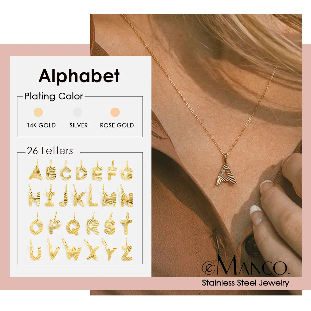 Personalized Initial Pendant Necklace 14k Gold