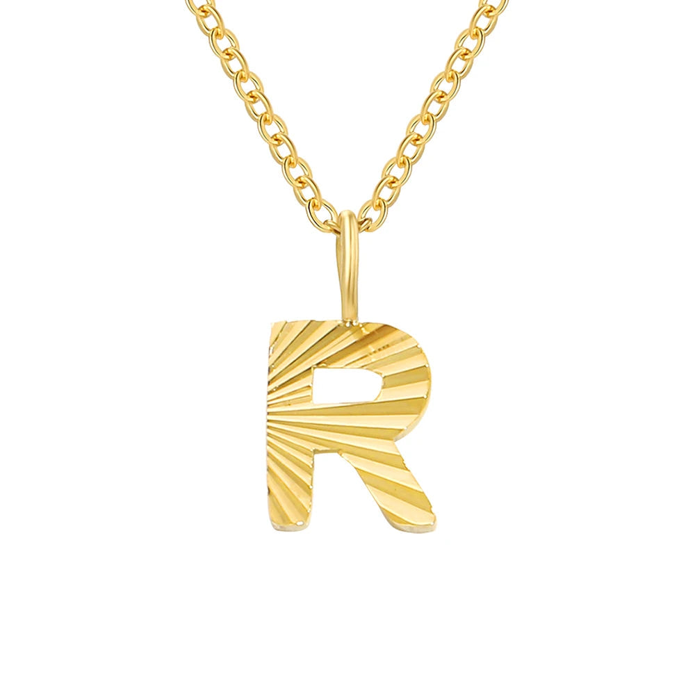 Personalized Initial Pendant 14k Gold - Kalyn & Co.