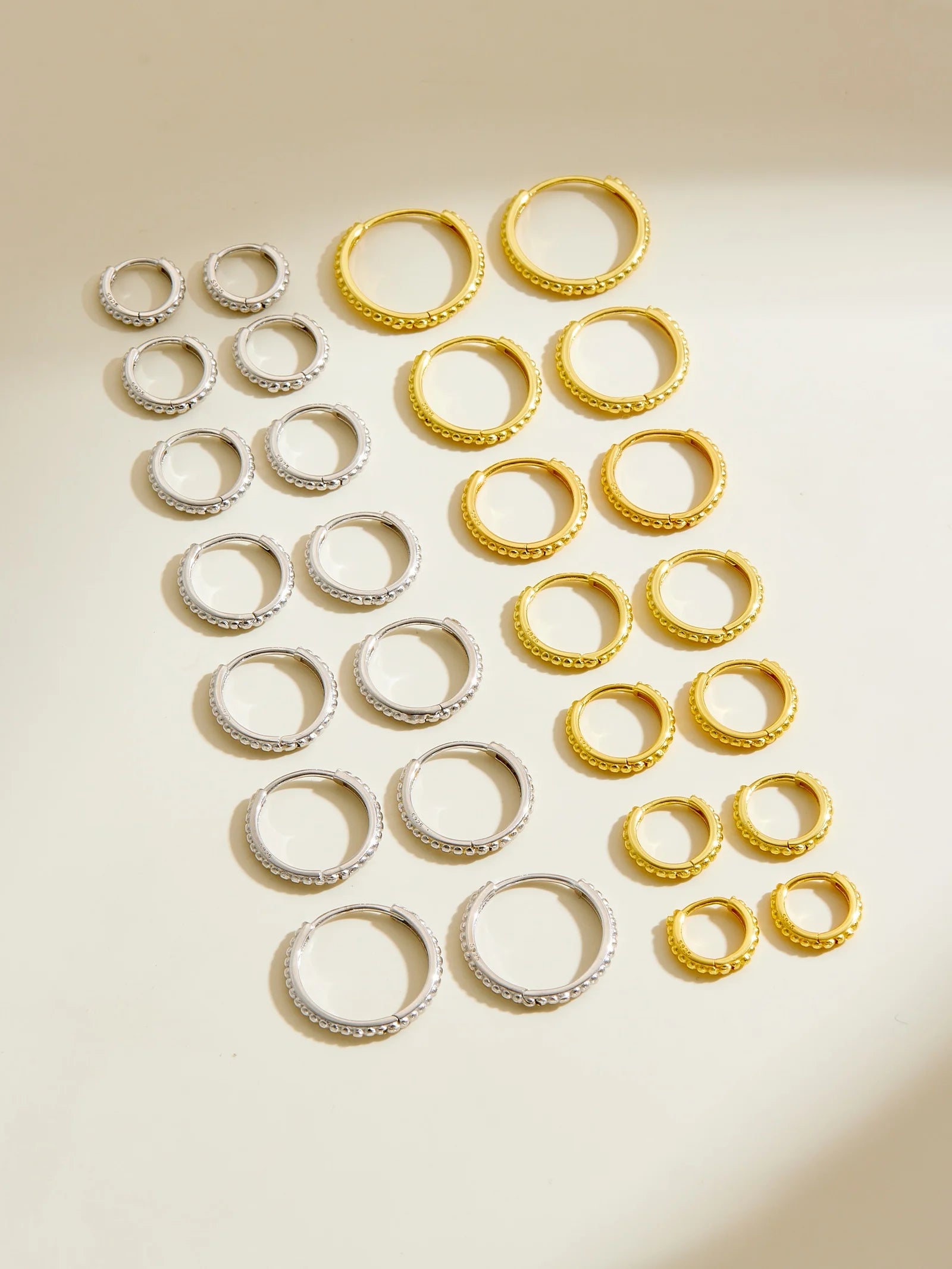 Beaded Hoop Earrings