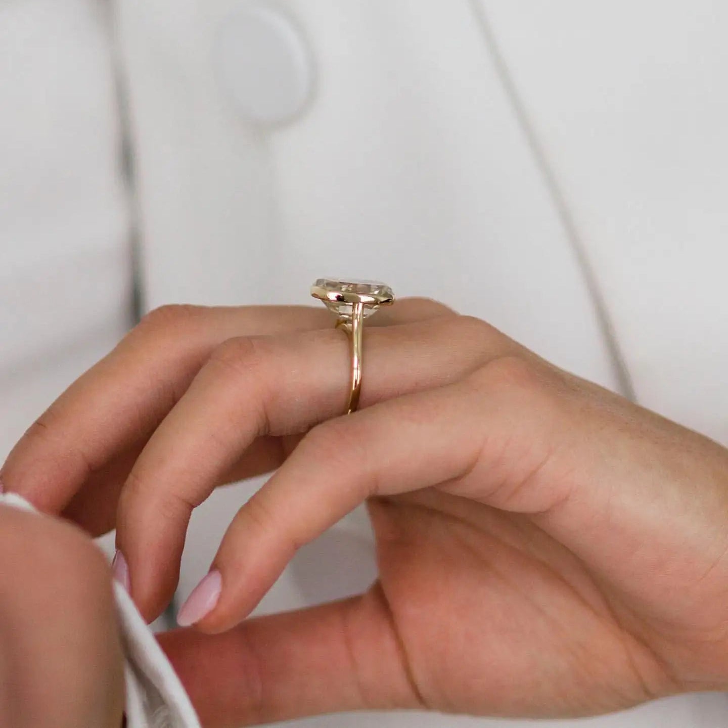 Taylor Swift | 10.5 Carat Moissanite Diamond Ring Old Mine Cushion Cut Solitaire