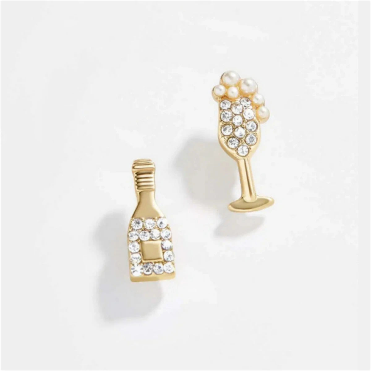 Cocktail Stud Earrings | 14K Gold Plated