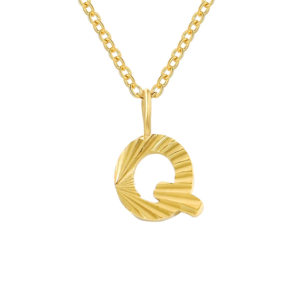 Personalized Initial Pendant 14k Gold - Kalyn & Co.