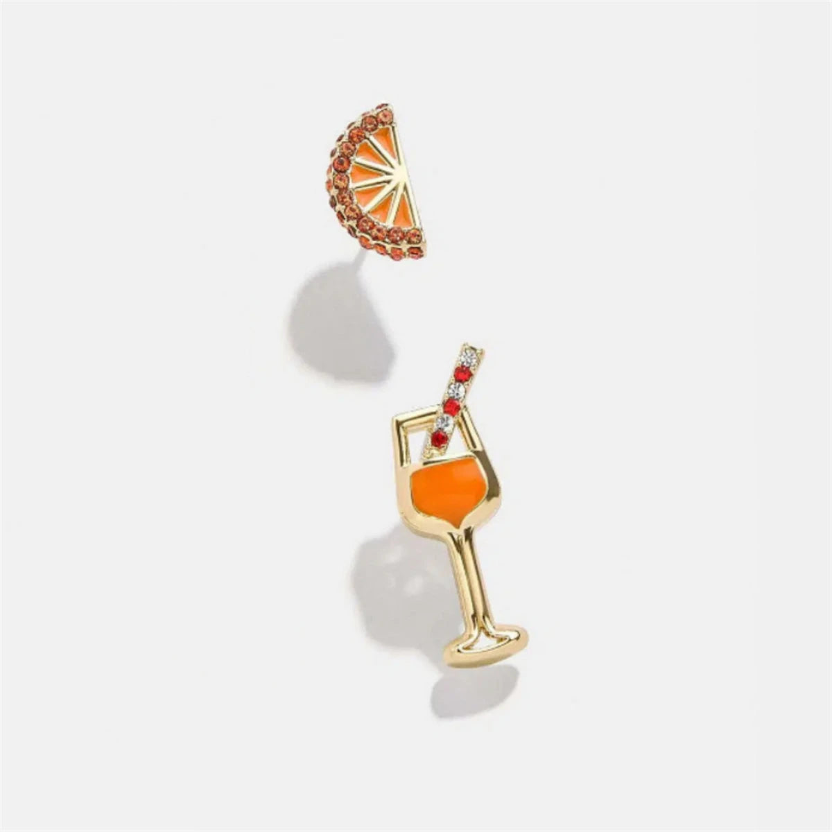 Cocktail Stud Earrings | 14K Gold Plated