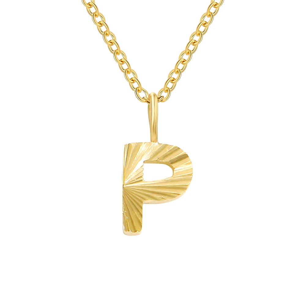 Personalized Initial Pendant 14k Gold - Kalyn & Co.
