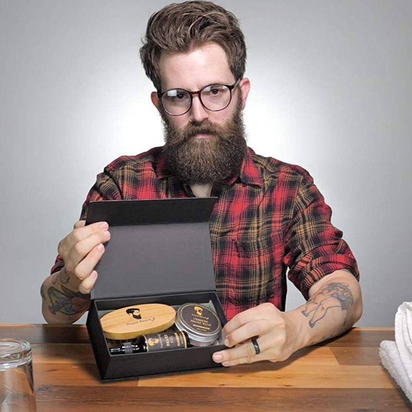 Beard & Mustache Grooming Gift Set Kit for Him - Kalyn & Co. Beard Conditioners & Oils