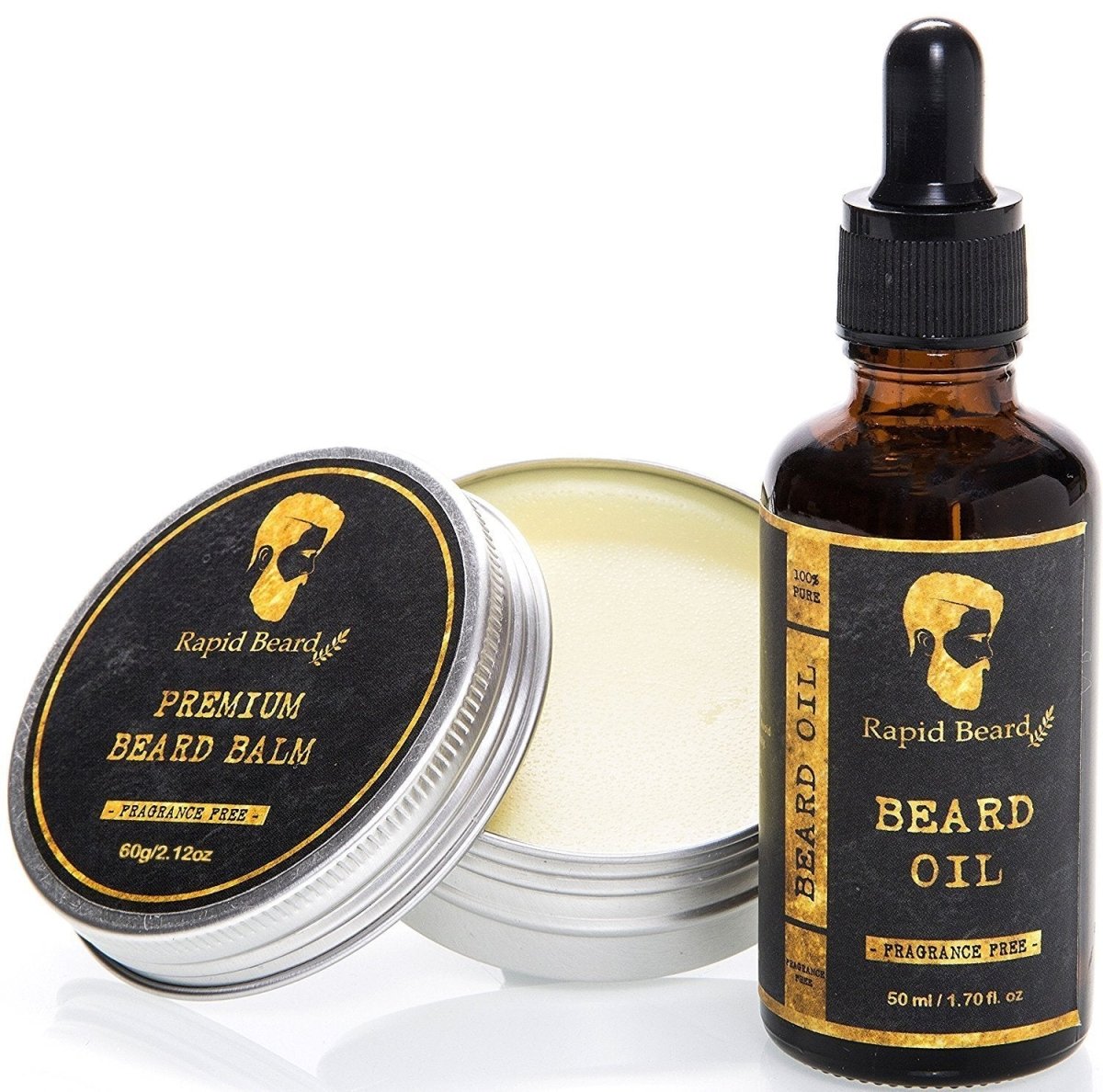 Beard & Mustache Grooming Gift Set Kit for Him - Kalyn & Co. Beard Conditioners & Oils