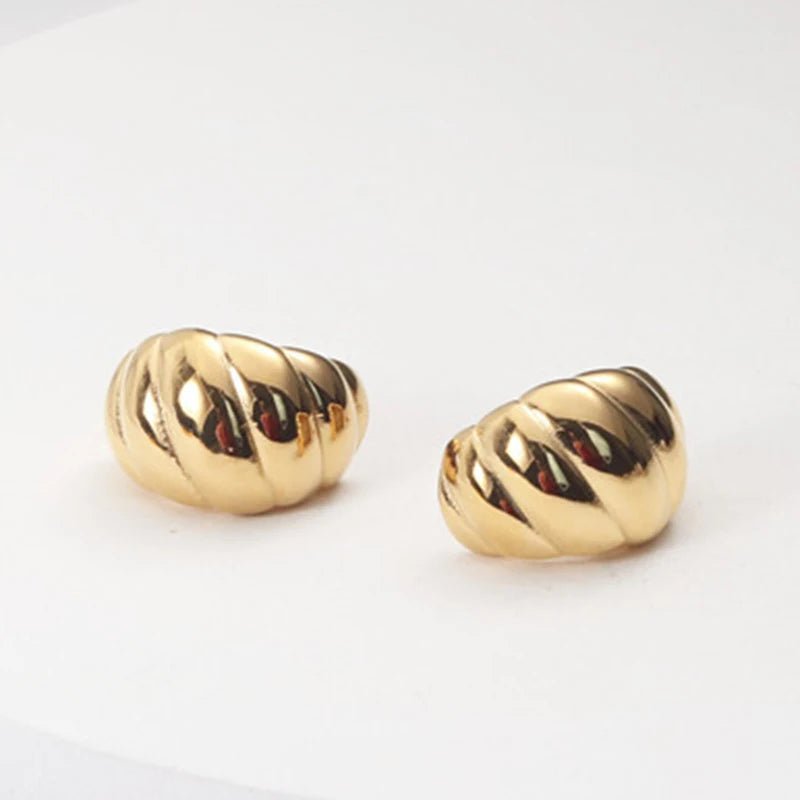 Bold Croissant Chunky hoop earrings - Kalyn & Co.