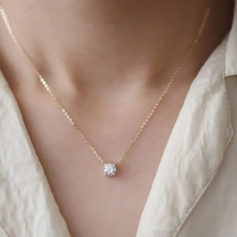 Swarovski Crystal Solitaire Choker Necklace