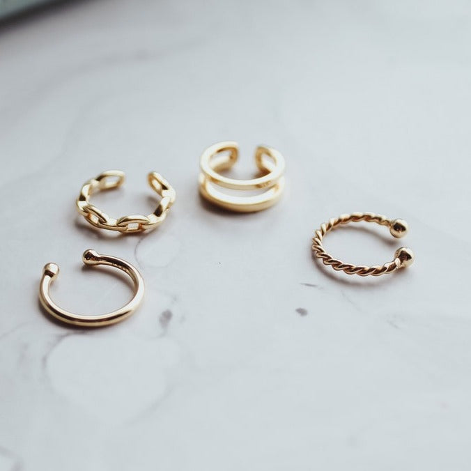 Julianna - Ear Cuff Earring 18K Gold Plated 925 Silver filled