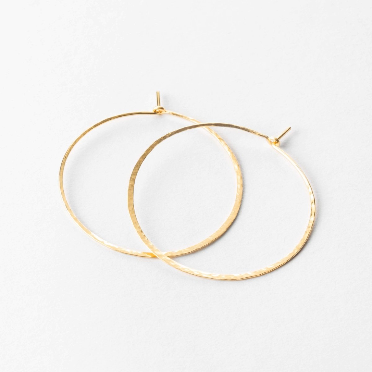 'The Jasmin' Hand Hammered Hoop Earrings - Kalyn & Co.