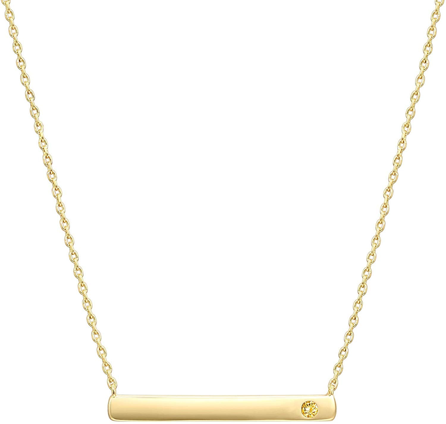 Swarovski Crystal Birthstone Bar Necklace 11. November