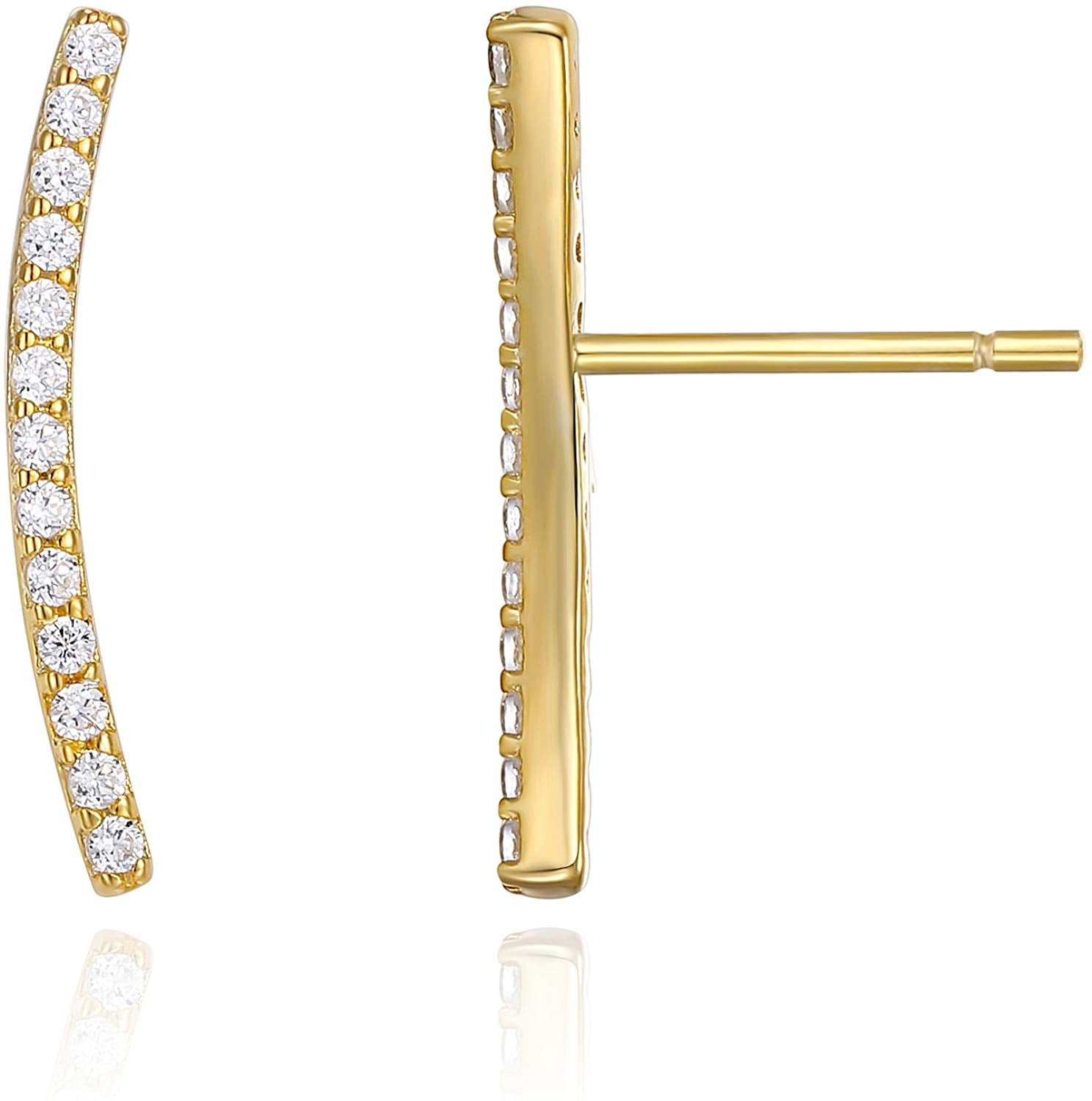 Diamond Ear Climber 14K Yellow