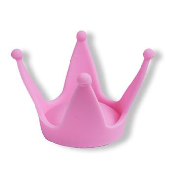 Frog Prince Crown - Kids Helmet Accessories Pink Crown