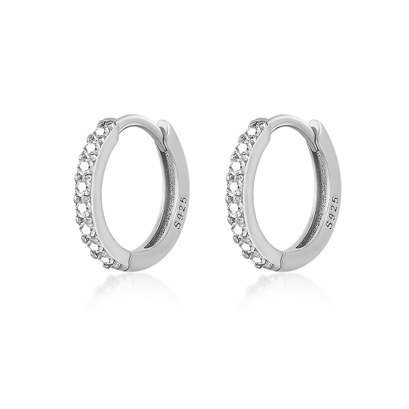 Women Zircon Small Hoops Earring Piercing
