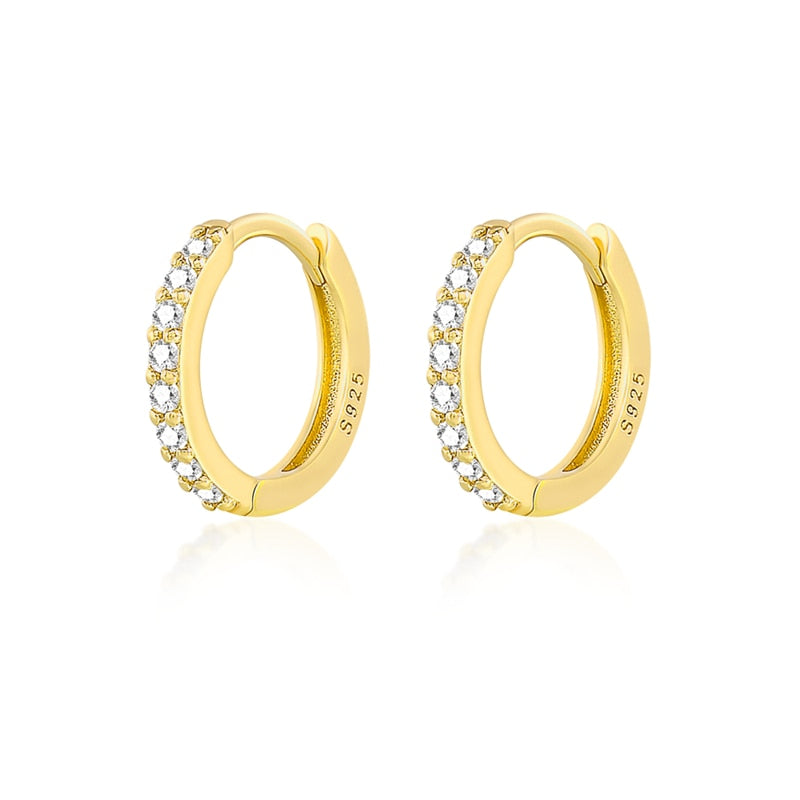 Women Zircon Small Hoops Earring Piercing