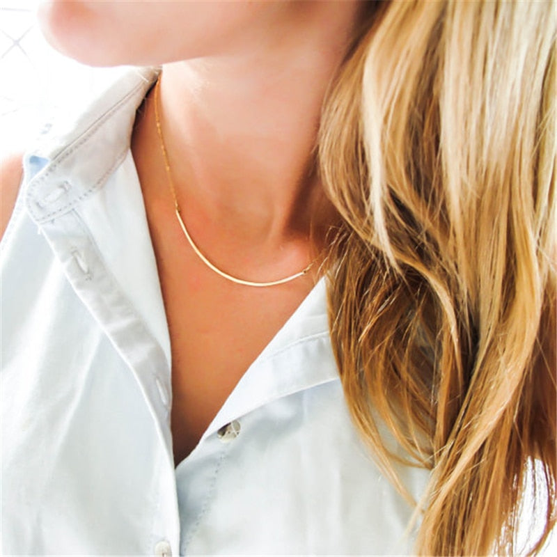 Hand Hammered Custom Gold Choker Necklace