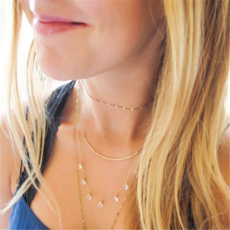 Hand Hammered Custom Gold Choker Necklace