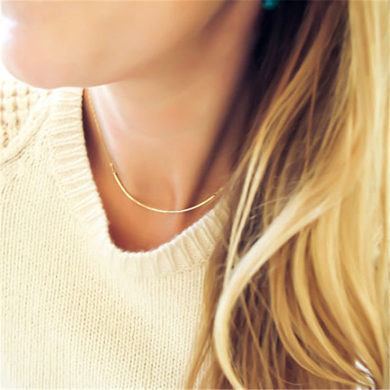 Hand Hammered Custom Gold Choker Necklace