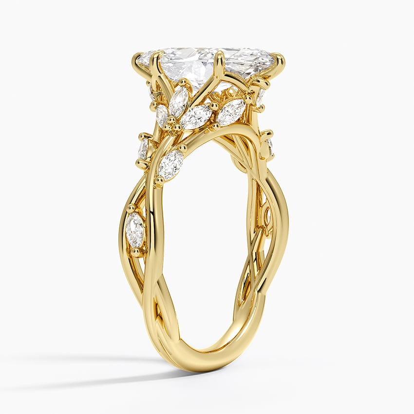 VINE | 2 Carat Marquise Cut Cathedral Garden Vine design
