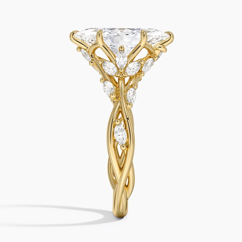 VINE | 2 Carat Marquise Cut Cathedral Garden Vine design