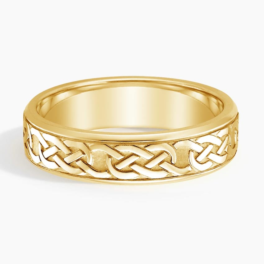 Celtic | Eternity Knot Mens Wedding 6mm Band - Kalyn & Co.