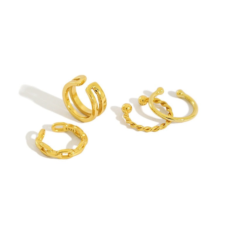 Jullianna - Ear Cuff Earring 18K Gold Plated 925 Silver filled