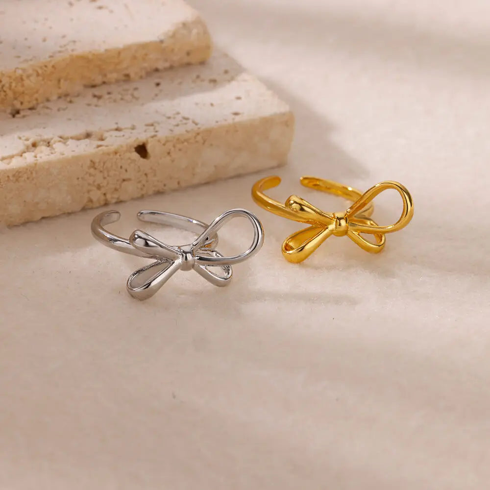 LANNE | 18K Gold Bow Ring