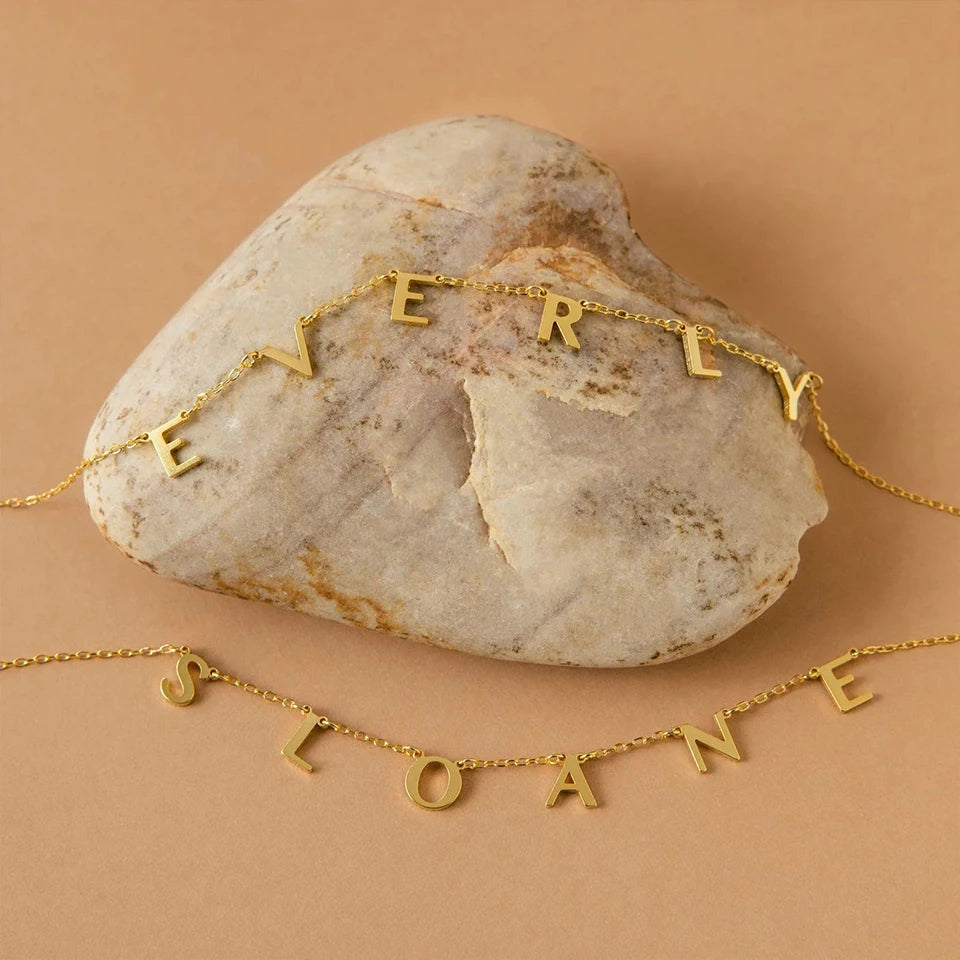 Custom Personalized Letter Necklace
