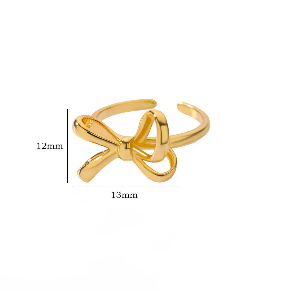 LANNE | 18K Gold Bow Ring