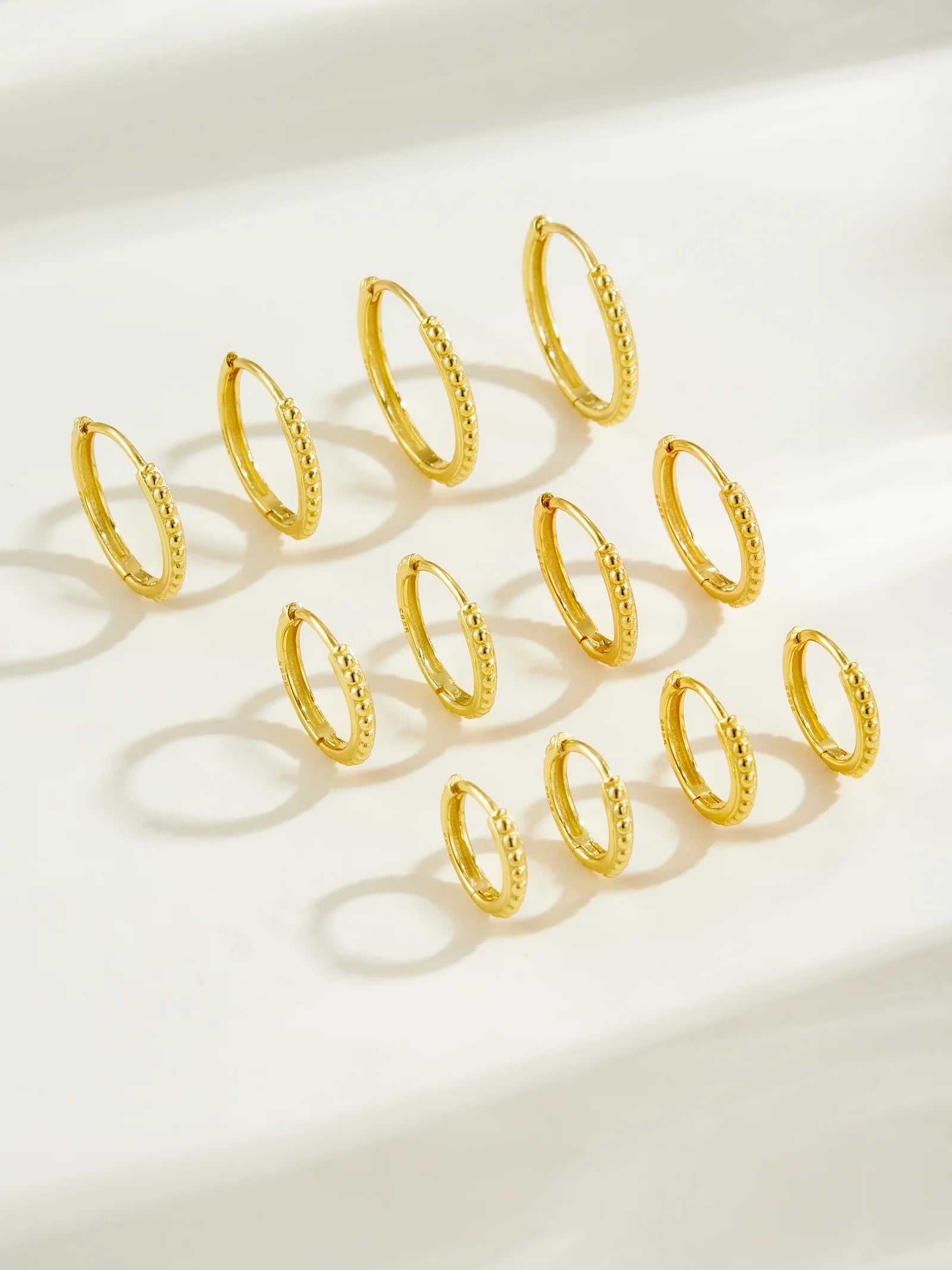 Beaded Hoop Earrings