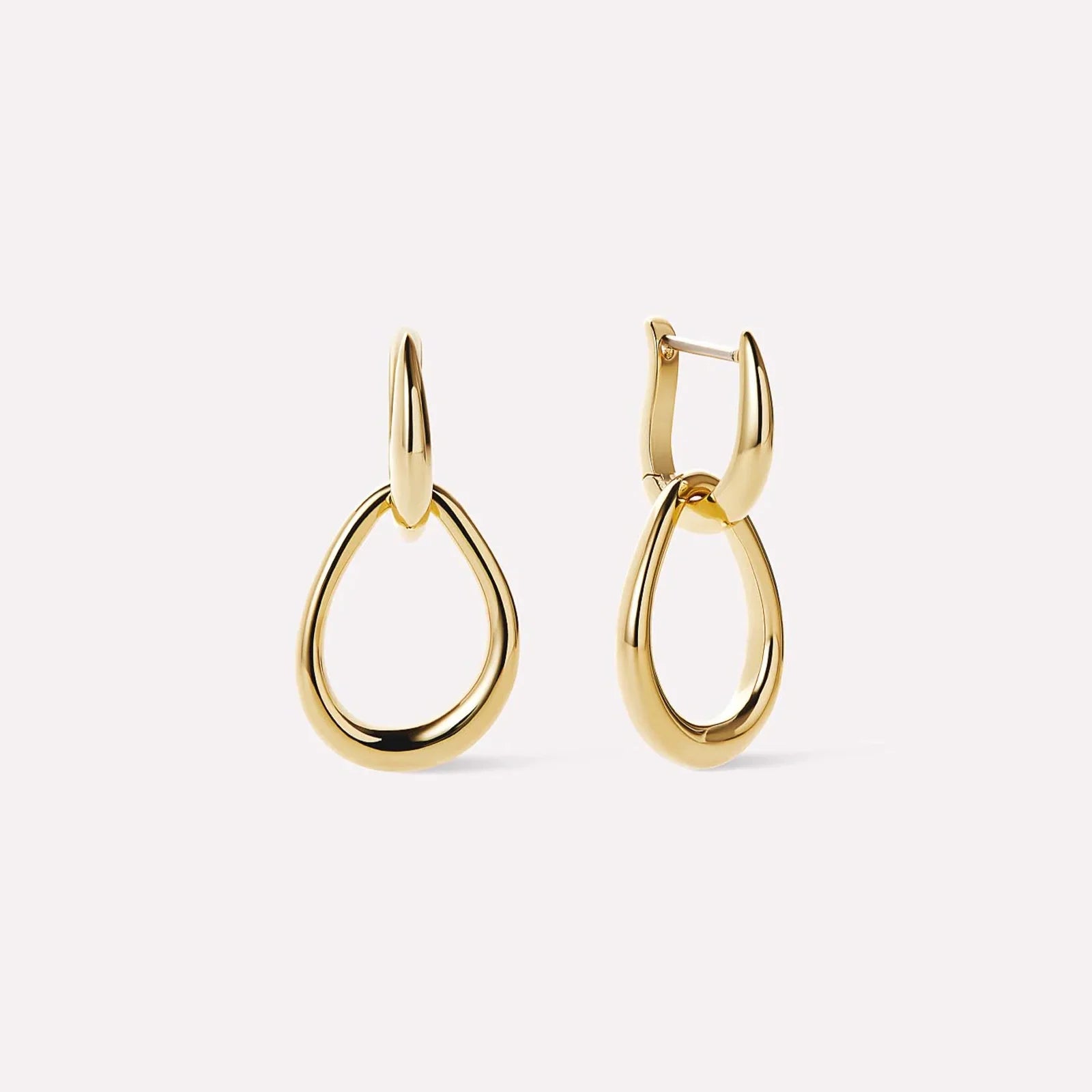 Drop Double Hoop Earring