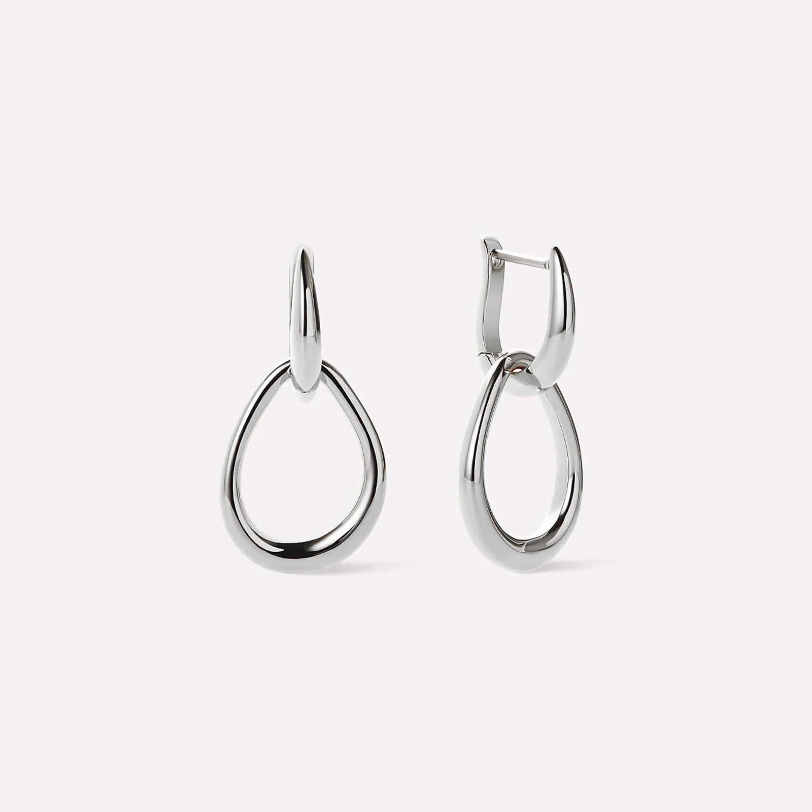 Drop Double Hoop Earring